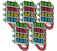 AZDelivery 5 x 0,28 pollici Mini Voltmetro Digitale con Display a LED a 7 Segmenti 2.5V - 30V, Display di Tensione, Modulo Voltmetro compatibile con Arduino incluso un E-Book!