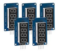 AZDelivery 5 x 4 Bit Tubo Digitale LED 7-Segmenti Modulo Display con Clock Display TM1637 compatibile con Arduino e Raspberry Pi incluso un E-Book!