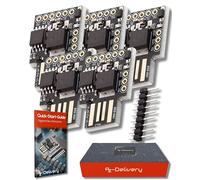 AZDelivery 5 x Digispark Rev. 3 Kick Starter Development Board con USB compatibile con Arduino incluso un E-Book!