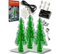 AZDelivery 5 x DIY LED Albero di Natale Kit per autosaldatura incluso E-Book