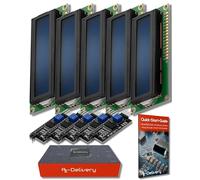 AZDelivery 5 x HD44780 16x2 LCD Modulo Bundle Display con Interfaccia I2C 2x16 Caratteri compatibie con Arduino e Raspberry Pi incluso un E-Book! (con Sfondo blu e Caratteri Bianchi)