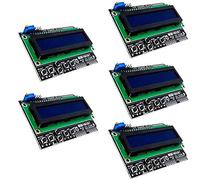 AZDelivery 5 x HD44780 LCD Keypad Shield 16x2 LCD1602 Modulo Display 2x16 Caratteri (con Sfondo Blu e Caratteri Bianchi) compatibile con Arduino incluso un E-Book!