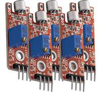AZDelivery 5 x KY-038 Modulo Microfono di Cattura del Suono Sensore di Tono Vocale compatibile con Arduino incluso un E-Book!