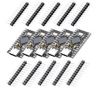 AZDelivery 5 x Pro Micro ATMEGA32U4 5V/16 MHZ Scheda di Sviluppo Modulo Microcontrollore con Bootloader IDE Scheda di Sviluppo con 2 Fila Pin Header MINI USB/Micro USB