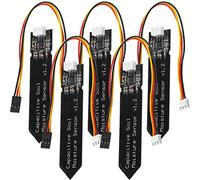 AZDelivery 5 x Sensore di Misurazione Umidità del Suolo Igrometro Modulo Capacitivo V1.2 compatibile con Arduino incluso un E-Book!