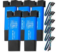 AZDelivery 5 x ST-Link V2 Mini USB emulatore di programmazione per STM8 e STM32 con involucro in alluminio compatibile con Arduino incluso un E-Book!