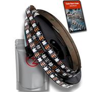 AZDelivery 5M WS2812B - Striscia LED RGB, 60 LED/m, 60 pixel/m, con 5050 SMD LED, IP20, colore nero, non impermeabile