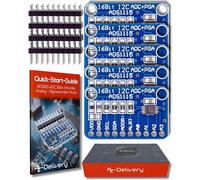 AZDelivery 5x Modulo Convertitore ADC 16bit 4 Canali compatibile con ADS1115 compatibile con Arduino e Raspberry Pi incluso E-Book!