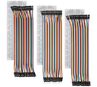 AZDelivery Breadboard Kit - Jumper Wire Cavetti Kit + 3 x Breadboard MB102 830 compatibile con Arduino incluso un E-Book!