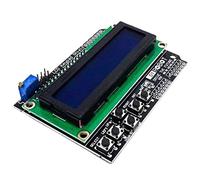 AZDelivery HD44780 LCD Keypad Shield 16x2 LCD1602 I2C Modulo Display 2x16 Caratteri (con Sfondo Blu e Caratteri Bianchi) compatibile con Arduino incluso un E-Book!