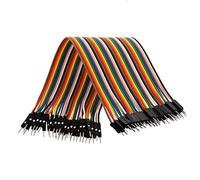 AZDelivery Jumper Wire Cable 40 pezzi ciascuno 20 cm M2M Maschio a Maschio compatibile con Arduino e Raspberry Pi Breadboard incluso un E-Book!