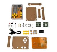 AZDelivery Kit di costruzione elettronica fai da te Console con custodia trasparente kit elettronico portatile retrò per principianti e avanzati, set di saldatura per imparare a saldare e fare