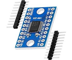 AZDelivery Logic Level Converter Convertitori Di Livello Logico compatibile con TXS0108E a 8 Canali compatibile con Arduino e Raspberry Pi incluso un E-Book!