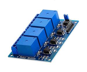 AZDelivery Modulo Relay a 4 canali 5V con Optoaccoppiatore Low-Level-Trigger compatibile con Arduino incluso un E-Book!