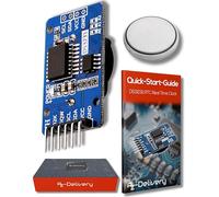 AZDelivery Real Time Clock RTC compatibile con DS3231 e Batteria gratuita inclusa I2C compatibile con Arduino incluso E-Book!