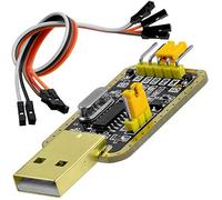 AZDelivery UART-TTL USB Adattatore con Convertitore CH340G 3.3V e 5V con Cavo Jumper compatibile con Arduino incluso un E-Book!