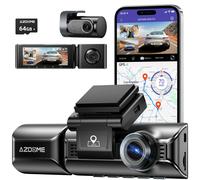 AZDOME 3CH Dashcam 3840×2160P 4K Car Camera WiFi Video Recorder Visione notturna