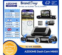 AZDOME 360 ° Dash Cam M660 Telecamera anteriore posteriore interna per auto 5G WiFi GPS Telecamera da cruscotto a 4 canali per auto Visione notturna IR 2.5K + 1K + 1K + 1K + 1K
