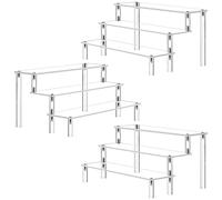 AZEAM Display Acrilico, Top Top Clear Organizer Acrilico Per Smalto Per Chiodo Cosmetici Artigianato Per Artigianato Cupcake Buffet Modello Di Dessert 3 Pack