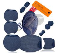 aZengear Patch di Riparazione Auto-adesivi - Tessuto in Poliestere Impermeabile, Resistente a Strappi, Freddo e Calore, per Giacche in Piuma, Puffer, Tute da Neve, Scarpe, Tende, PVC (Blu Navy)