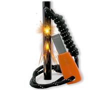 aZengear Pietra Focaia Sopravvivenza da Campeggio, Acciarino per Fuoco XL 10mm, Paracord, Kit di Sopravvivenza, Accessori Campeggio, Bushcraft Accessori, Outdoor Survival