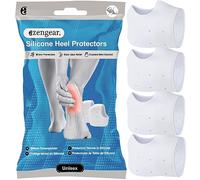 aZengear Protezioni per Tallone in Silicone (4 pezzi) per Scarpe | Prevenire Vesciche, Tacchi Screpolati | Coppe per Cuscino in Gel Morbido, Maniche Alla Caviglia, Cuscinetti per Uomini e Donne