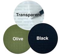 aZengear Set di Toppe Adesive Multicolore con Nero, Verde Oliva e Trasparente - 11 Pezzi per Giacche, Piumini, Tende e Attrezzatura da Esterno