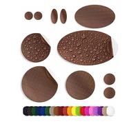 aZengear Toppe per riparazione piumini | Tessuto in nylon pre-tagliato, autoadesivo, morbido, impermeabile, resistente agli strappi per fissare i fori nei vestiti, sacchi a pelo (11 pezzi, Marrone)