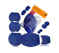 aZengear Patch di Riparazione Auto-adesivi - Tessuto in Poliestere Impermeabile, Resistente a Strappi, Freddo e Calore, per Giacche in Piuma, Puffer, Tute da Neve, Scarpe, Tende, PVC (Blu Navy)