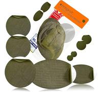 aZengear Patch di Riparazione Auto-adesivi - Tessuto in Poliestere Impermeabile, Resistente a Strappi, Freddo e Calore, per Giacche in Piuma, Puffer, Tute da Neve, Scarpe, Tende, PVC (Verde Oliva)