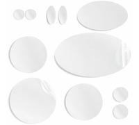 aZengear Toppe di riparazione per piumini, pre-tagliate, autoadesive, morbide, impermeabili, resistenti agli strappi in nylon per fissare i fori nei vestiti, nei sacchi a pelo (11 pezzi, Bianco)