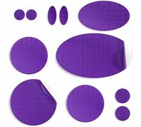 aZengear Toppe per riparazione piumini | Tessuto in nylon pre-tagliato, autoadesivo, morbido, impermeabile, resistente agli strappi per fissare i fori nei vestiti, sacchi a pelo (11 pezzi, Viola)