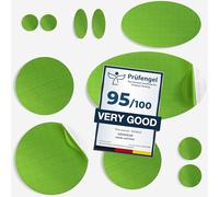 aZengear Toppe per riparazione piumini | Tessuto in nylon pre-tagliato, autoadesivo, morbido, impermeabile, resistente agli strappi per fissare i fori nei vestiti, sacchi a pelo (11 pezzi, Verde Neon)