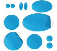 aZengear Toppe per riparazione, pre-tagliate, autoadesive, morbide, impermeabili, in nylon antistrappo per fissare i fori nei vestiti, sacchi a pelo, pantaloni da sci (11 pezzi, Turchese)