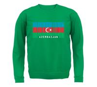 Azerbaigian Bandiera - Bambini Felpa con Cappuccio/Maglione - Baku Paese Viaggio