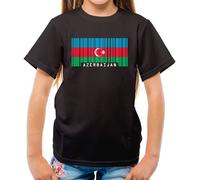 Azerbaigian Bandiera - T-Shirt - Baku Paese Viaggio Azerbaijani Bandierine