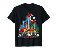 Azerbaigian, Fiamma, Torri, Orizzonte Maglietta
