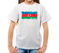 Azerbaigian Grunge Bandiera - T-Shirt - Azerbaijani Paese Baku Bandiere