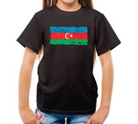 Azerbaigian Grunge Bandiera - T-Shirt - Azerbaijani Paese Baku Bandiere
