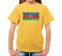 Azerbaigian Grunge Bandiera - T-Shirt - Azerbaijani Paese Baku Bandiere