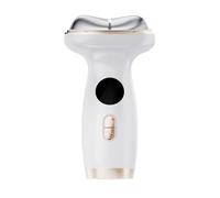 AZEUS Dispositivo di sollevamento viso e collo caldo e freddo, con impacchi freddi e caldi e massaggio vibrante, aiuta a rassodare la pelle e contornare viso e collo, bianco