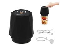 AZEUS Sigillatrice sottovuoto portatile: compatta e portatile, sigilla in 10 secondi, prolunga la freschezza, perfetta per cucina, all'aperto e viaggi. Nero