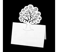 Azexcy 50 Pz Cartellini Segnaposto da Tavolo Matrimonio Segnaposto Prima Comunione Segna Posto da Tavolo Biglietti per Battesimo