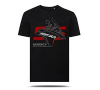 AZgraphishop T-Shirt con Grafica Multistrada 1260S Grand Tour Silhouette Style TS-DUC-003 (XXL, Nero)
