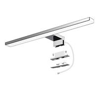 Azhien Lampada da Specchio a LED per Bagno,10W,820LM,40cm,Bianco Neutro,4000K,Montaggio 3 in 1,IP44,230V,400mm,Senza Tremolio,Lampada da Specchio per Armadio da Bagno