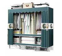 AZHKJKZH Armadio Per Spogliatoio Combinazione Semplice Guardaroba Tubo D'acciaio Tessuto Camera Da Letto Assemblato Vestiti Di Stoccaggio Camera Da Letto Dormitorio(145 * 45 * 175cm)