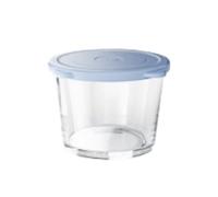 AZHKJKZH Barattolo per Alimenti 3 Pezzi Contenitori in Vetro for La Conservazione con Coperchi A Bocca Larga Contenitori Cucina(Blue)