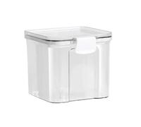 AZHKJKZH Barattolo per Alimenti 4 Contenitori Quadrati in Plastica con Coperchi Ermetici for Uso Domestico for Alimenti Contenitori Cucina(700ml)