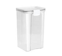 AZHKJKZH Barattolo per Alimenti 4 Contenitori Quadrati in Plastica con Coperchi Ermetici for Uso Domestico for Alimenti Contenitori Cucina(1300ml)