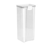 AZHKJKZH Barattolo per Alimenti 4 Contenitori Quadrati in Plastica con Coperchi Ermetici for Uso Domestico for Alimenti Contenitori Cucina(1800ml)